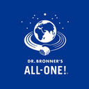 Dr. Bronner’s Logo mit Weltkugel in Händen – nachhaltige Naturkosmetik mit All-One-Philosophie